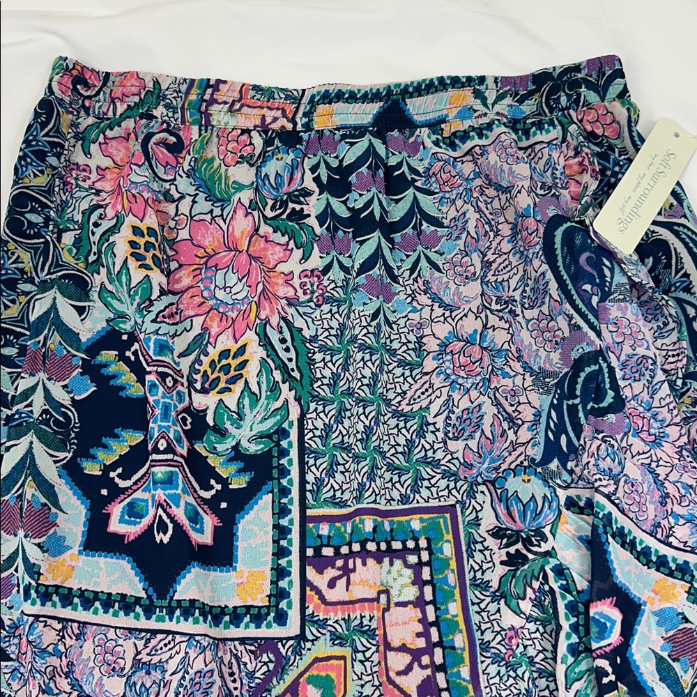 NWT Soft Surroundings Boho Patchwork Maxi Skirt F… - image 3